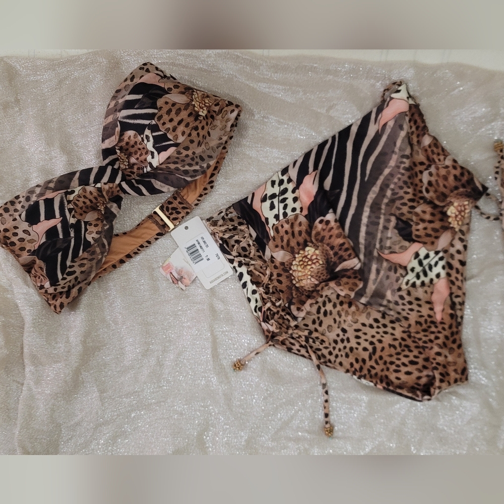 Animal Print Bikini Top